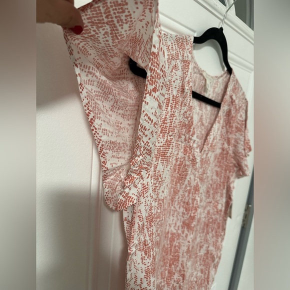 Caslon‎ Red and White Patterned Blouse - Picture 7 of 16